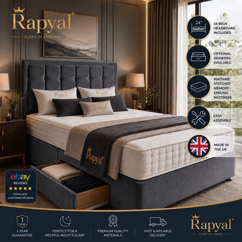 Plush divan bed set - plush, with