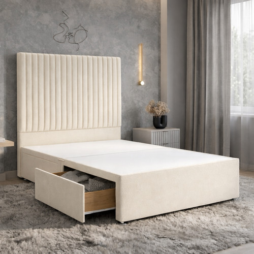 Reinforced divan bed - bed, with