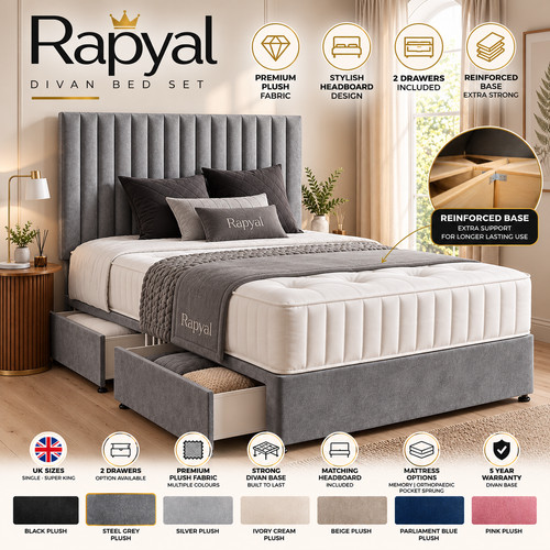 Reinforced divan bed memory - reinforced,