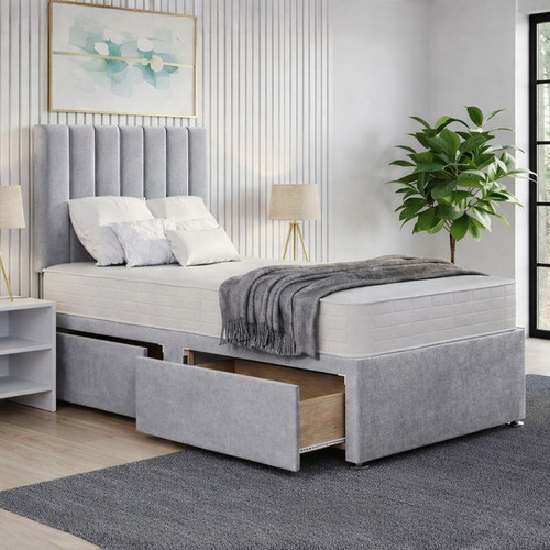 New single divan bed plush - single,