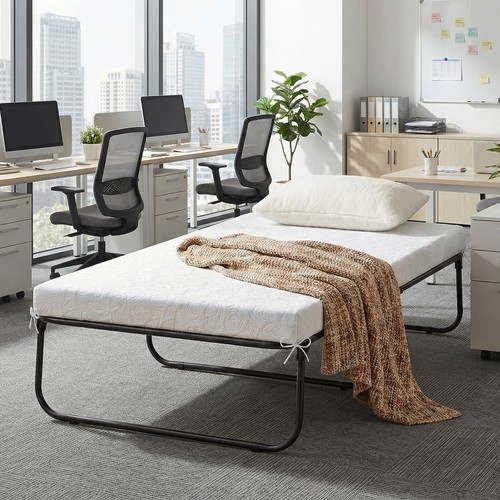 Single folding guest bed with - single,