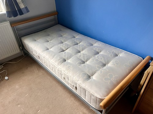 Single bed with mattress - with,