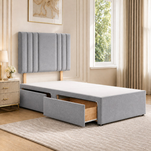 Single divan bed - divan, &