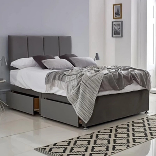 Divan panel bed set - bed,
