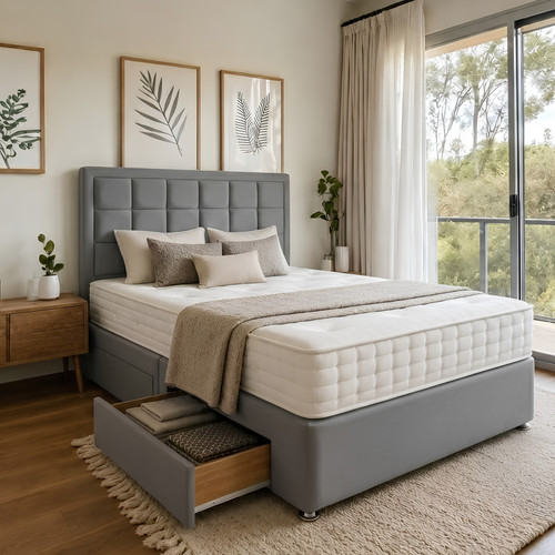 Plush divan bed set - plush,