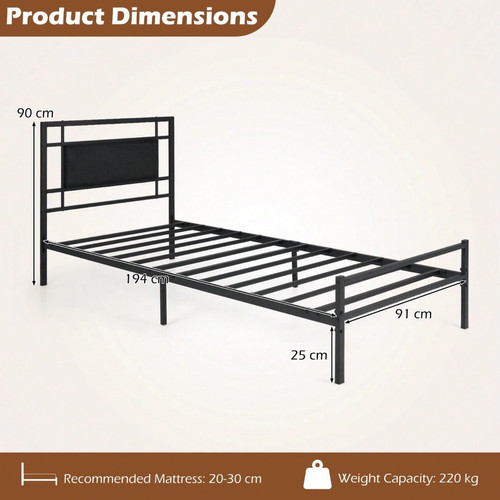 Single bed frame - bed,