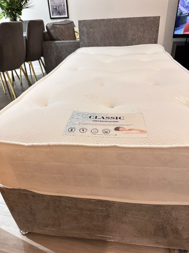 Single bed with headboard - single,