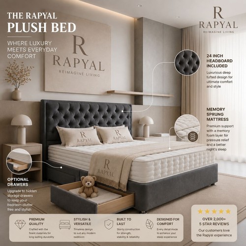 Luxury divan bed set with - divan,