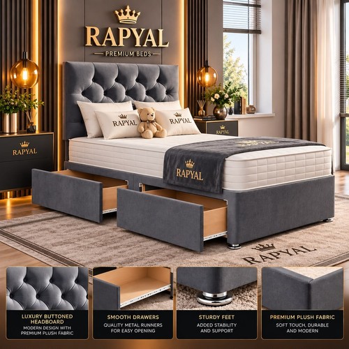 Single divan bed set 3ft - divan,