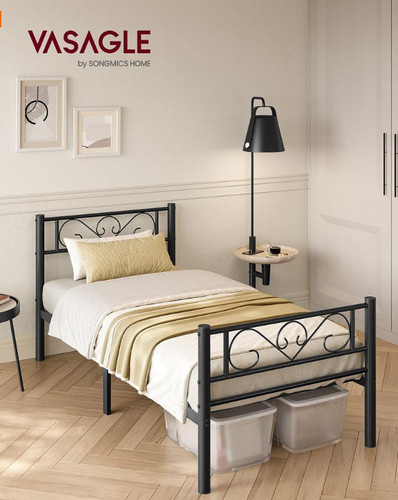Vasagle single metal bed frame - single,