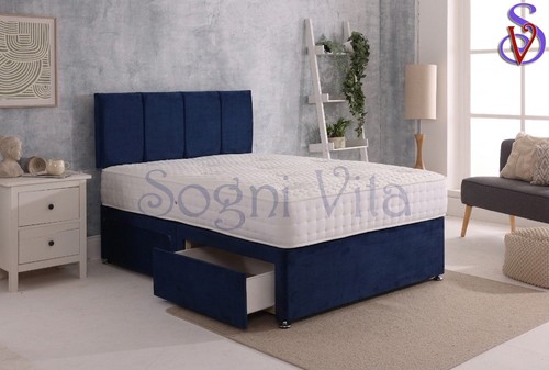 Grey divan bed - set, with